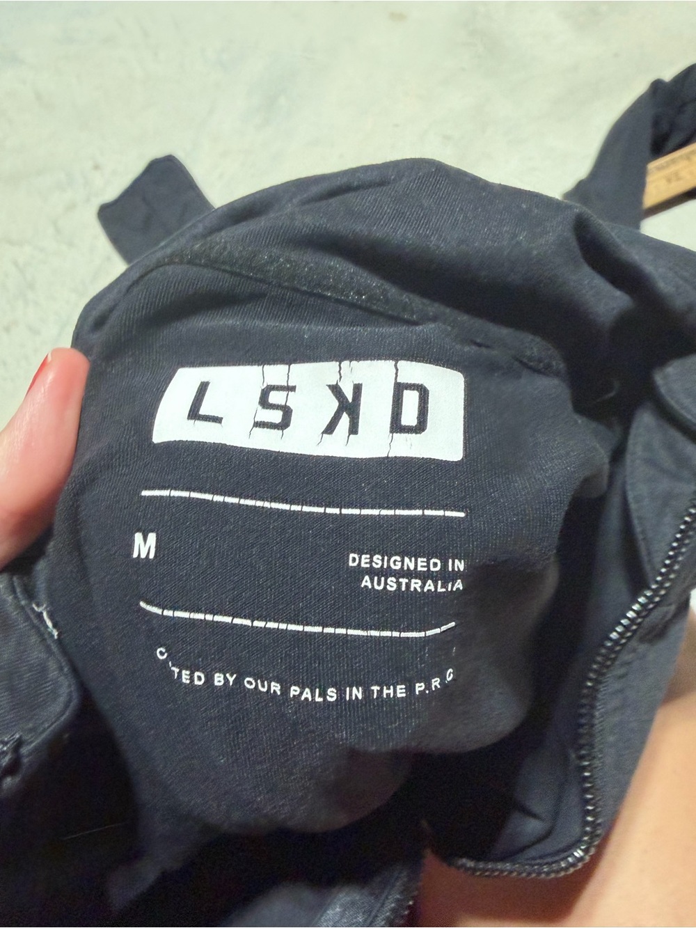 LSKD  Black Zip-Up Athletic Jacket medium DPT Lifetime fitness - Picture 4 of 7
